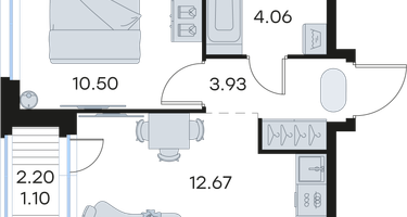 1-к. квартира, 32&nbsp;м²