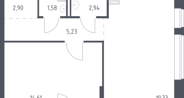 1-к. квартира, 47&nbsp;м²