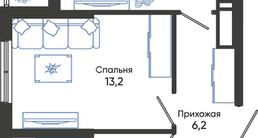 2-к. квартира, 51&nbsp;м²