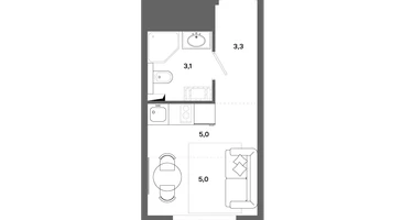 Студия, 16&nbsp;м²