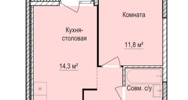 1-к. квартира, 35&nbsp;м²