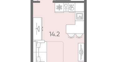 Студия, 20 м²
