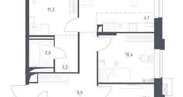 Студия, 71&nbsp;м²
