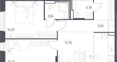 Студия, 72&nbsp;м²