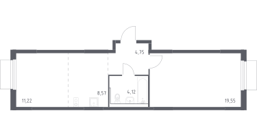 Студия, 48&nbsp;м²