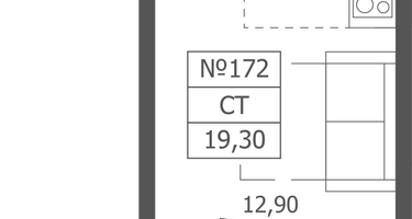 Студия, 19 м²
