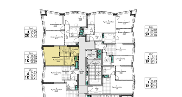 1-к. квартира, 28&nbsp;м²