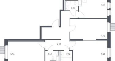 3-к. квартира, 82&nbsp;м²