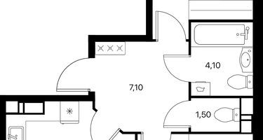 2-к. квартира, 64 м²