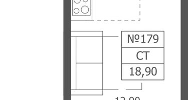 Студия, 18&nbsp;м²