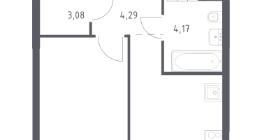 1-к. квартира, 35&nbsp;м²