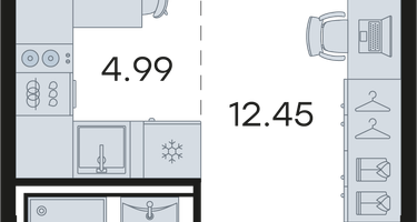 Студия, 24&nbsp;м²