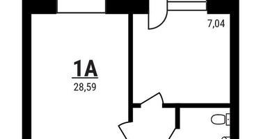 1-к. квартира, 28&nbsp;м²