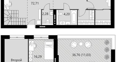 4-к. квартира, 109 м²