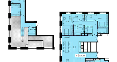 3-к. квартира, 229&nbsp;м²