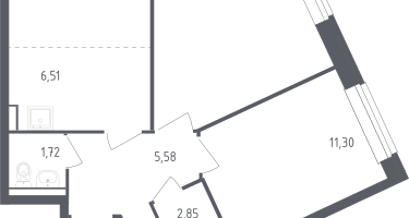 Студия, 47&nbsp;м²