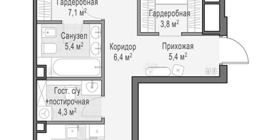 2-к. квартира, 96 м²