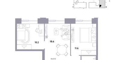 3-к. квартира, 48&nbsp;м²