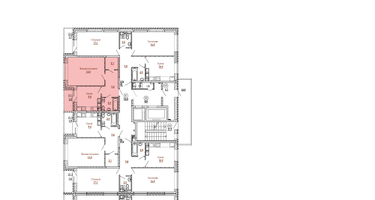 1-к. квартира, 41&nbsp;м²