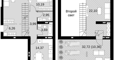4-к. квартира, 91&nbsp;м²