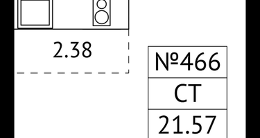 Студия, 21&nbsp;м²