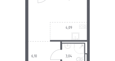 Студия, 26&nbsp;м²