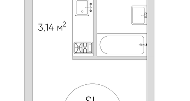 Студия, 27&nbsp;м²