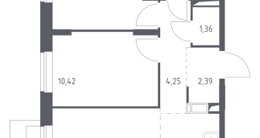 Студия, 51&nbsp;м²