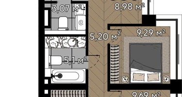 5-к. квартира, 92&nbsp;м²