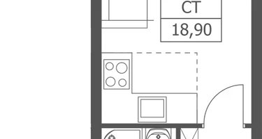 Студия, 18&nbsp;м²