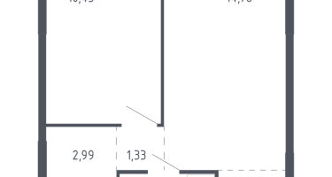 Студия, 38&nbsp;м²