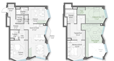 3-к. квартира, 117 м²