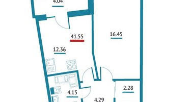 Студия, 24&nbsp;м²