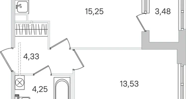 1-к. квартира, 39&nbsp;м²