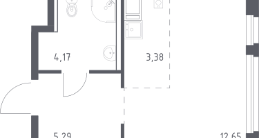 Студия, 25&nbsp;м²