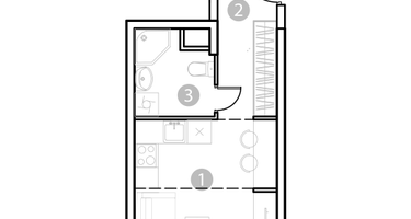 Студия, 24 м²