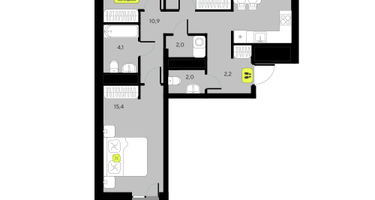 3-к. квартира, 79 м²