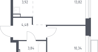 Студия, 36&nbsp;м²