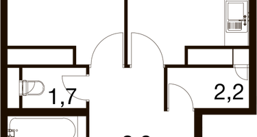 3-к. квартира, 64&nbsp;м²