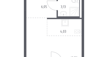 Студия, 26&nbsp;м²