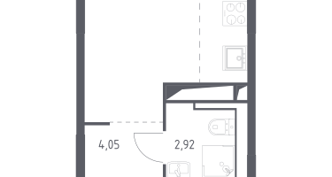 Студия, 20&nbsp;м²
