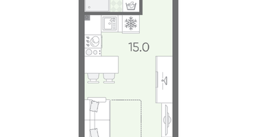 Студия, 21&nbsp;м²