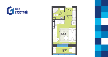 Студия, 22 м²