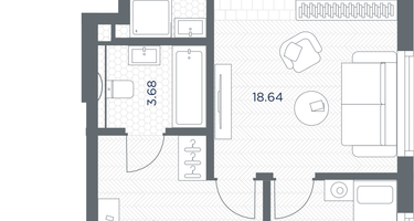 2-к. квартира, 61 м²