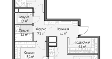 3-к. квартира, 75 м²