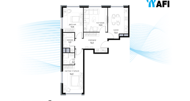 3-к. квартира, 75 м²