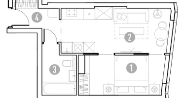 1-к. квартира, 32&nbsp;м²