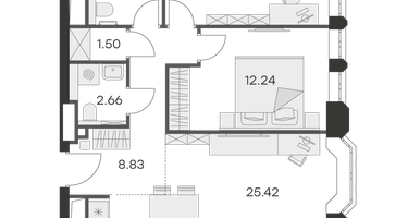 2-к. квартира, 68 м²