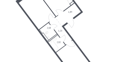 2-к. квартира, 56&nbsp;м²