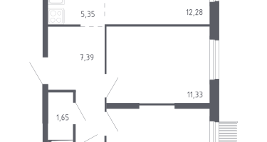 Студия, 54&nbsp;м²